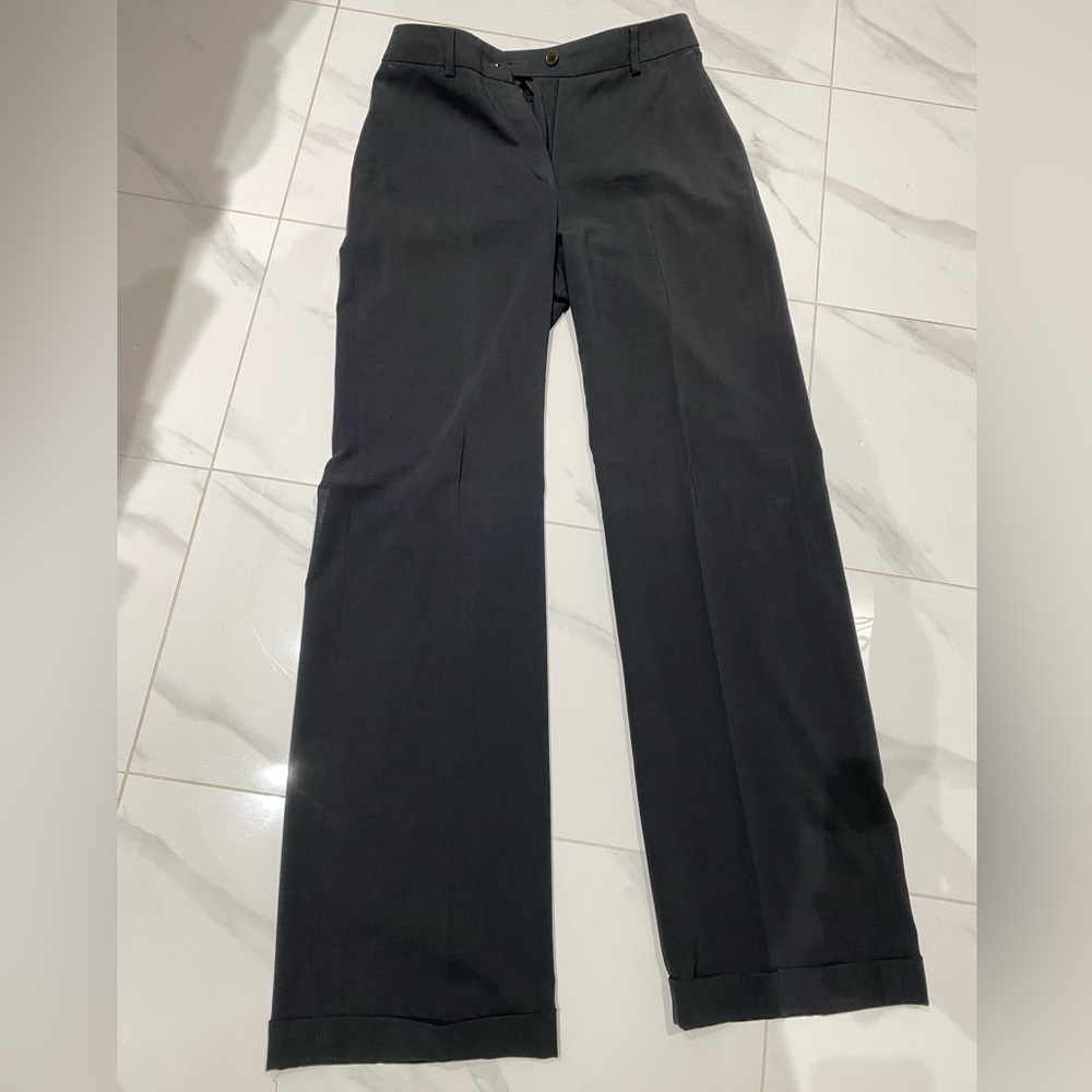 Akris Punto Black Wide-Leg Dress Pants
